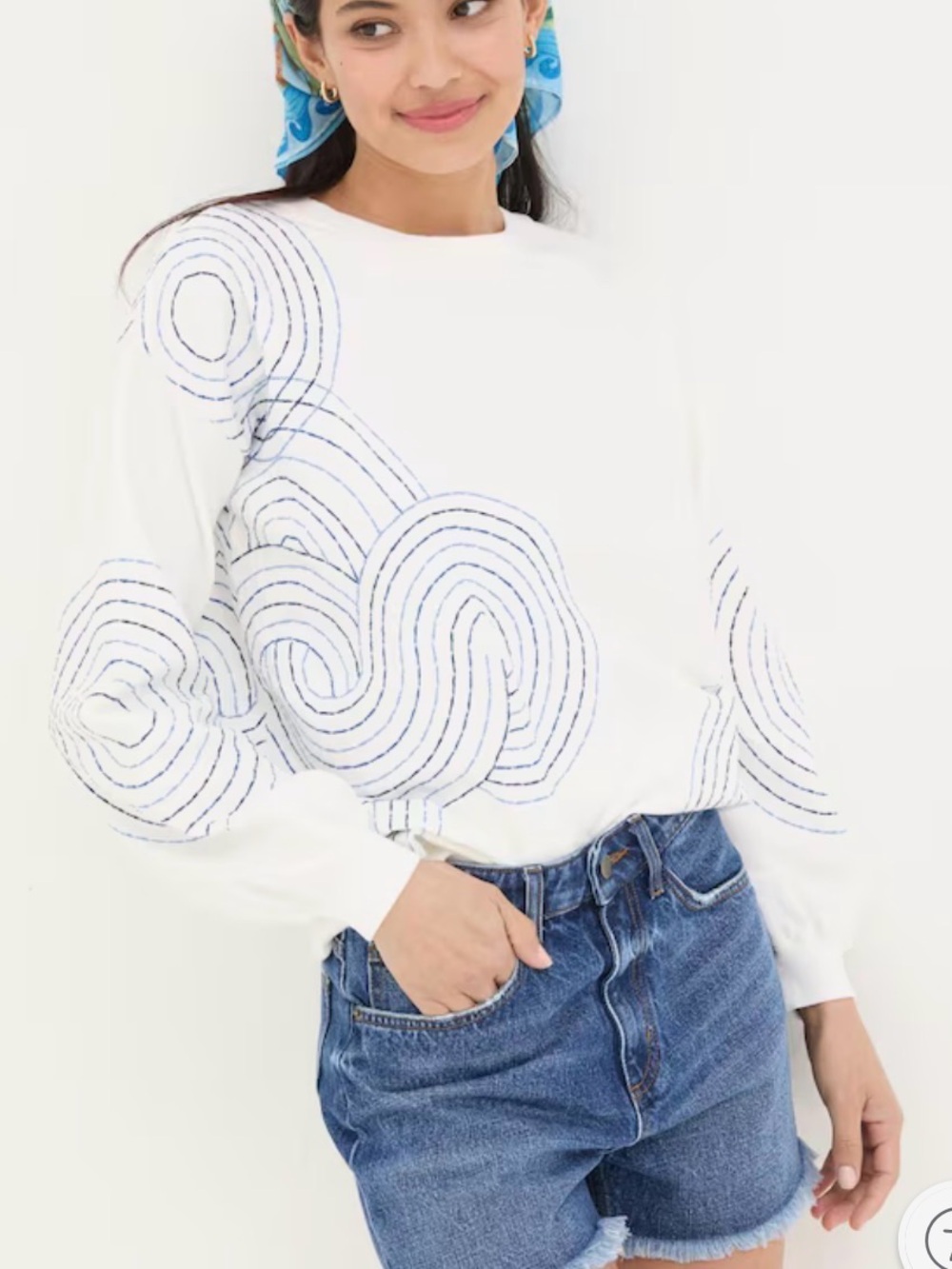 FatFace Cotton Embroidered Sweatshirt